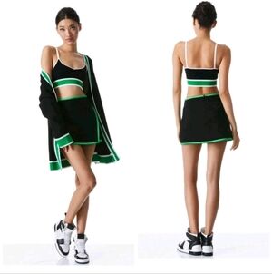 Alice + Olivia Olivia Maude Knit Cropped Top Size Medium